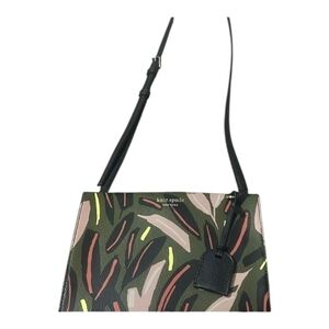 Kate Spade Abstract Green and Pink Crossbody Bag